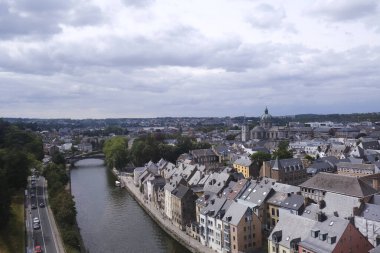 Namur 'un 22 Temmuz 2023' teki panoramik görüntüsü.