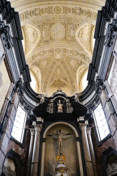 Vista Interior Igreja Católica Saint Loup Centro Cidade Namur Bélgica — Fotografia de Stock