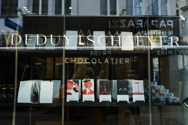 Exterior View Chocolate Shop Jannes Deduytschaever Gent Belvárosában Belgiumban 2023 — Stock Fotó