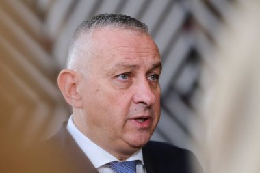  Jozef SIKELA, 25 Eylül 2023 'te Belçika' nın Brüksel kentindeki AB İç Pazar ve Sanayi Konseyi 'ne katılmak üzere ülkeye geldi..