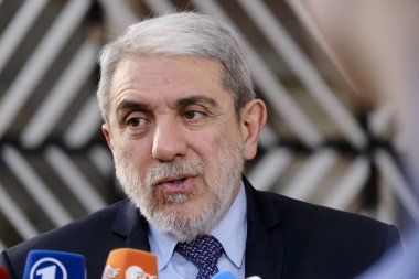  Anibal Domingo FERNANDEZ, Bakan 28 Eylül 2023 'te Brüksel, Belçika' daki AB genel merkezinde Adalet ve İçişleri Konseyi 'nde basın mensuplarına konuştu.