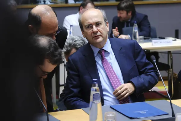 Maliye Bakanı Kostis HATZIDAKIS, Eurogroup Maliye Bakanlarının 15 Ocak 2024 'te Brüksel' deki Avrupa Konseyi 'nde yapacağı toplantıya katılmak üzere Belçika' ya geldi..