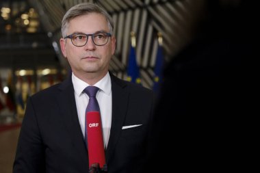 Magnus BRUNNER, Maliye Bakanı Ekonomi ve Mali İşler Konseyi 'ne katılmak üzere Brüksel' deki Avrupa Konseyi 'ne, Belçika' ya 16 Ocak 2024 'te geldi..