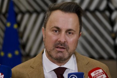 Dışişleri Bakanı Xavier BETTEL, 22 Ocak 2024 'te Belçika' nın Brüksel kentindeki AB genel merkezine bir Dışişleri Konseyi (FAC) toplantısı için geldi.