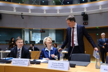 Belçika Başbakanı Alexander De Croo, 20 Mart 2024 'te Belçika' nın Brüksel kentindeki AB genel merkezinde yapılacak üçlü sosyal zirveye katılmak üzere ülkeye geldi.