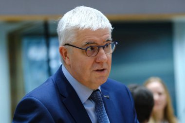 Pieter Timmermans, 20 Mart 2024 'te Brüksel, Belçika' daki AB genel merkezinde yapılacak Üçlü Sosyal Zirveye katılmak üzere geliyor..