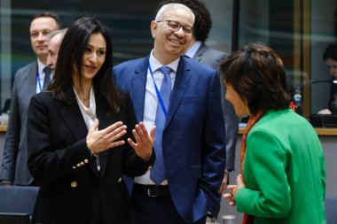 Maria PANAYIOTOU, Minister of Agriculture arrives to attend in an European Council of Agriculture and Fisheries Council in Brussels, Belgium on March 26, 2024.  clipart