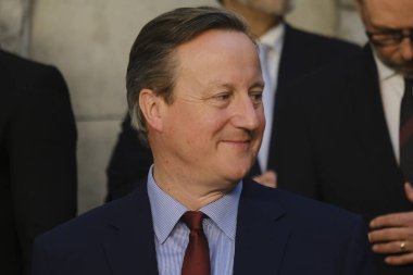 İngiltere Dışişleri Bakanı David Cameron, NATO dışişleri bakanlarının 3 Nisan 2024 'te Brüksel, Belçika' daki NATO genel merkezinde yapacakları toplantı öncesinde.