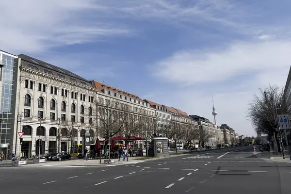 Ulkopuolinen Näkymä Asuntoihin Berliinissä Saksassa Maaliskuuta 2024 — kuvapankkivalokuva