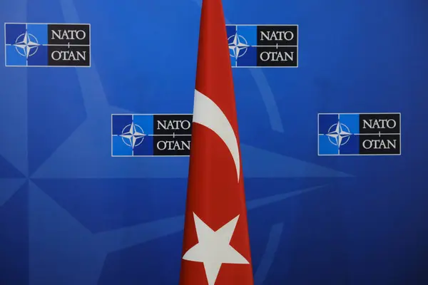 Nato Ulkoministerien Kokous Bruusels — kuvapankkivalokuva