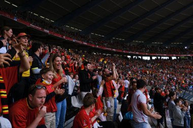 8 Haziran 2024 'te Brüksel' in kuzeybatısında yer alan King Baudouin Stadyumu 'nun genel manzarası.