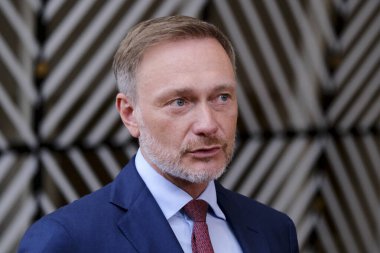 Almanya Maliye Bakanı Christian Lindner, Eurogroup Maliye Bakanlarının 13 Mayıs 2024 'te Brüksel, Belçika' daki Avrupa Konseyi 'nde yapacağı toplantıya katılmak üzere ülkeye geldi..