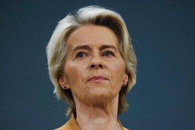 Avrupa Komisyonu Başkanı Ursula von der LEYEN 4 Eylül 2024 'te Belçika' nın Brüksel kentinde düzenlenen AB Tarım Geleceği Stratejik Diyaloğu konulu basın toplantısına katıldı..