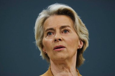 Avrupa Komisyonu Başkanı Ursula von der LEYEN 4 Eylül 2024 'te Belçika' nın Brüksel kentinde düzenlenen AB Tarım Geleceği Stratejik Diyaloğu konulu basın toplantısına katıldı..