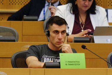 Fidias PANAYIOTOU ,MEP ateends in a Parliament's committees in European Parliament, Brussels, Belgium on September 4, 2024. clipart