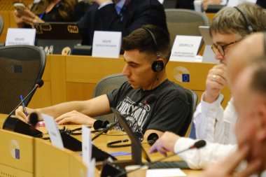 Fidias PANAYIOTOU ,MEP ateends in a Parliament's committees in European Parliament, Brussels, Belgium on September 4, 2024. clipart