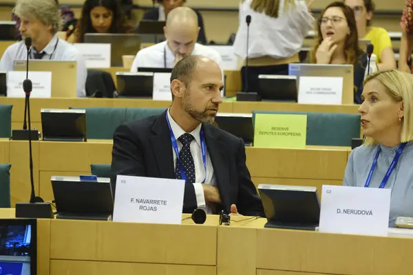 stock image Fernando NAVARRETE ROJAS, MEP ateends in a Parliament's committees in European Parliament, Brussels, Belgium on September 4, 2024.