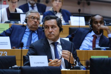 Raul de la HOZ QUINTANO, MEP 9 Eylül 2024 'te Avrupa Parlamentosu, Brüksel, Belçika' daki Parlamento komitelerine katıldı..