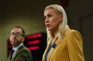 Avrupa Komisyonu Üyesi Kadri SIMSON 'un 2024 Enerji Birliği Raporu ile ilgili basın toplantısı, Brüksel, Belçika' da 11 Eylül 2024.