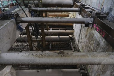 22 Eylül 2024 'te Brüksel, Belçika' da bir metro istasyonu inşaatı için halka açık gün.