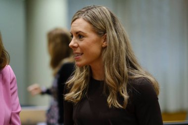 Jessica ROSENCRANTZ, Avrupa İşleri Bakanı 24 Eylül 2024 'te Brüksel, Belçika' daki AB Genel İşler Konseyi 'ne katılmak üzere geldi.