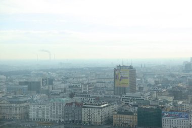 Polonya 'nın merkezi Varşova' daki ikametgah ve ofis binalarının dış görünüşü 28 Ocak 2025.