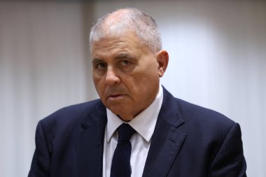 Brüksel, Belçika, 24 Mart 2025. Tarım Bakanı Anton REFALO, bir Avrupa Birliği tarım ve balıkçılık konseyi toplantısına katıldı.