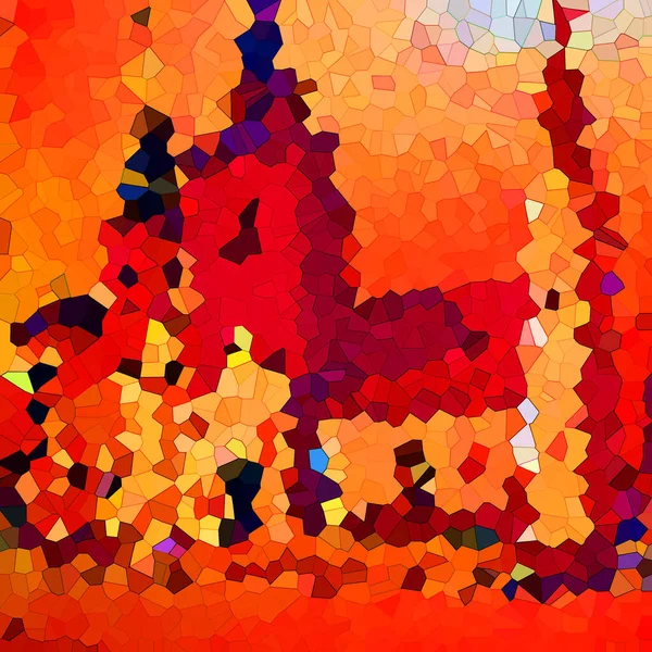 Абстрактний Барвистий Фон Концепція Мозаїчного Міста — стокове фото