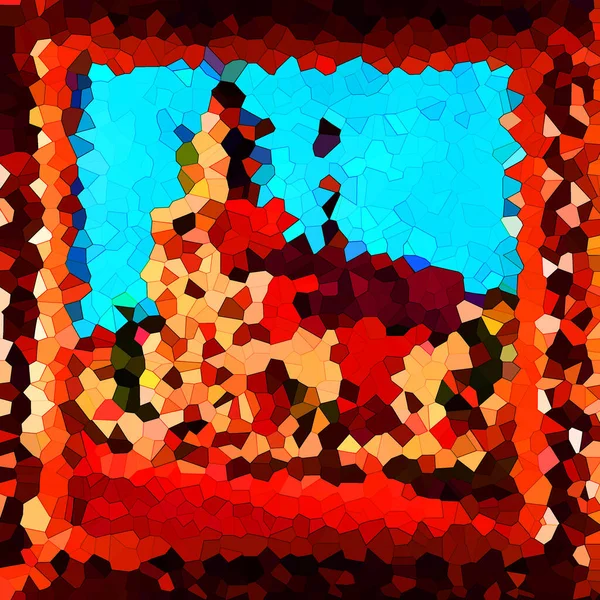 Абстрактний Барвистий Фон Концепція Мозаїчного Міста — стокове фото