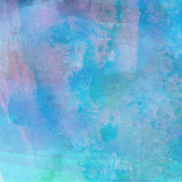 Painting abstract with oil paints texture background purple cyan blue.