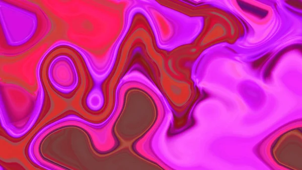 Neon Paarse Oranje Magenta Vloeibare Acrylverf Vlekken Golven Abstracte Achtergrond — Stockfoto