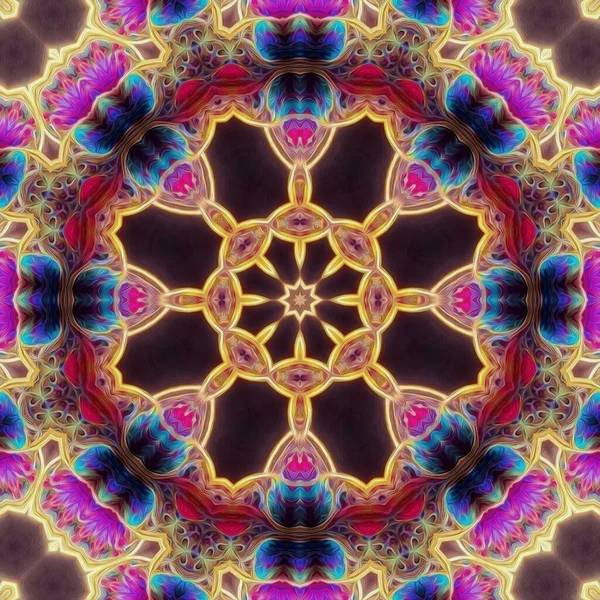 Güzel, gizemli, gizemli, el yapımı bir mandala..