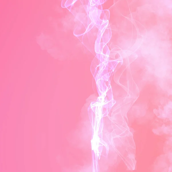 粉红梯度背景下的浅烟 — 图库照片