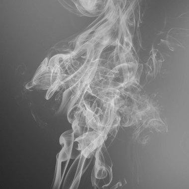 duman gri arkaplan üzerinde, sağlık konsepti