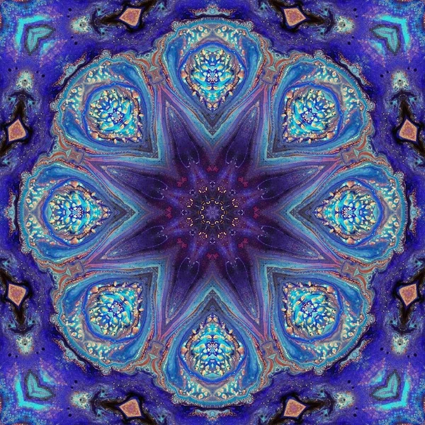 Abstract Kleurrijk Mandala Achtergrond Concept — Stockfoto