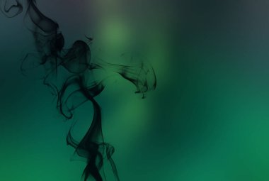 Beautiful smoke over colorful gradient background. 