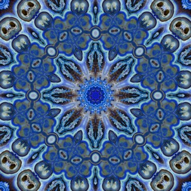 Luxury mandala background with ornament pattern, mandala design, mandala template for decoration invitation, cards, wedding, blue and golden colors