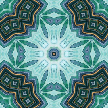 Luxury mandala background with ornament pattern, mandala design, mandala template for decoration invitation, cards, wedding, blue and golden colors