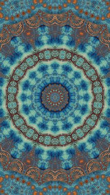 Luxury oriental tile seamless pattern. Colorful floral background. Mandala boho chic style.