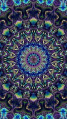 Luxury oriental tile seamless pattern. Colorful floral background. Mandala boho chic style.