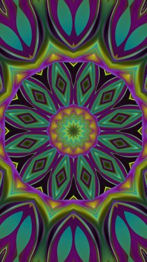 Luxury oriental tile seamless pattern. Colorful floral background. Mandala boho chic style.