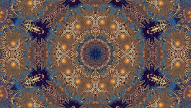 Luxury oriental tile seamless pattern. Colorful floral patchwork background. Mandala boho chic style. Rich flower ornament. Hexagon design elements. Portuguese moroccan motif. 