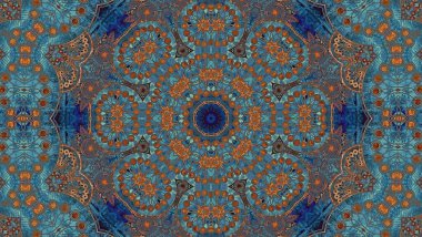 Luxury oriental tile seamless pattern. Colorful floral patchwork background. Mandala boho chic style. Rich flower ornament. Hexagon design elements. Portuguese moroccan motif. 