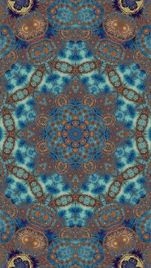 Luxury oriental tile seamless pattern. Colorful floral patchwork background. Mandala boho chic style. Rich flower ornament. Hexagon design elements. Portuguese Moroccan motif. 