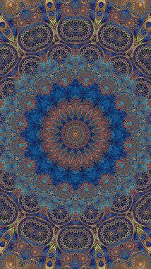 Luxury oriental tile seamless pattern. Colorful floral patchwork background. Mandala boho chic style. Rich flower ornament. Hexagon design elements. Portuguese Moroccan motif. 