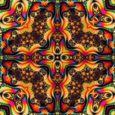 Mandala seamless pattern mandala art. Flower fantasy print. Psychedelic carnival poster.