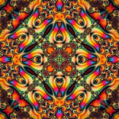 Mandala seamless pattern mandala art. Flower fantasy print. Psychedelic carnival poster.