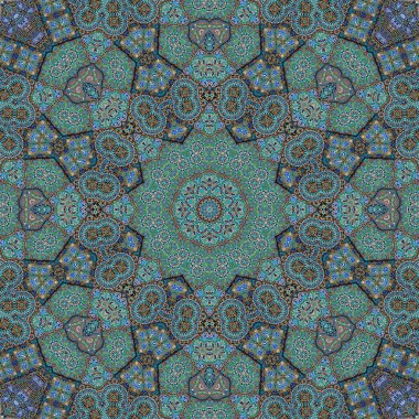 Mandala seamless pattern mandala art. Flower fantasy print. Psychedelic carnival poster.