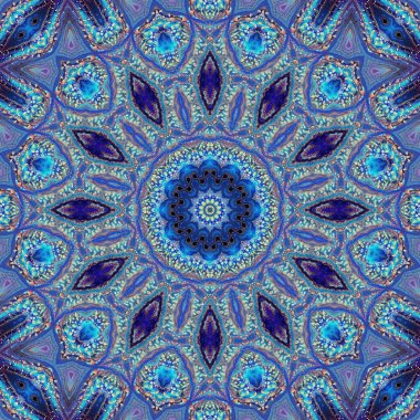 Mandala seamless pattern mandala art. Flower fantasy print. Psychedelic carnival poster.