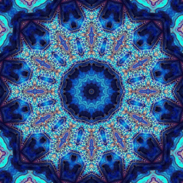Mandala Seamless Pattern Mandala Art Flower Fantasy Print Psychedelic Carnival — Stock Photo, Image